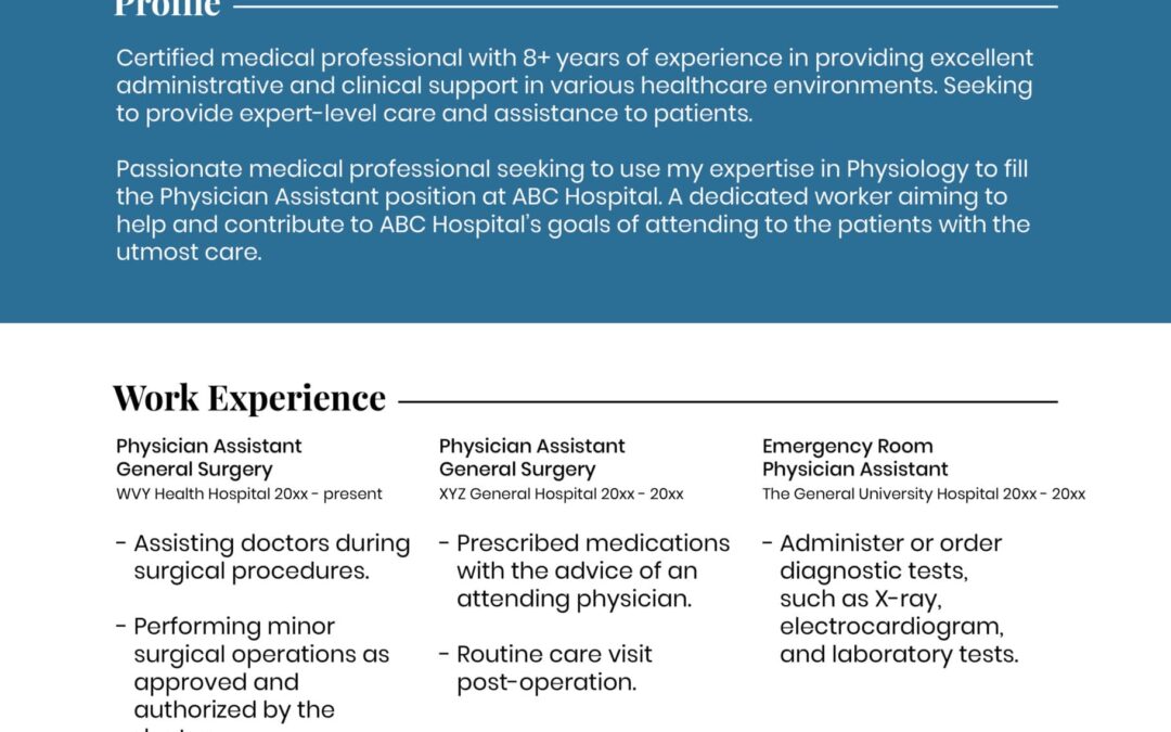 Font Size for Professional Resume