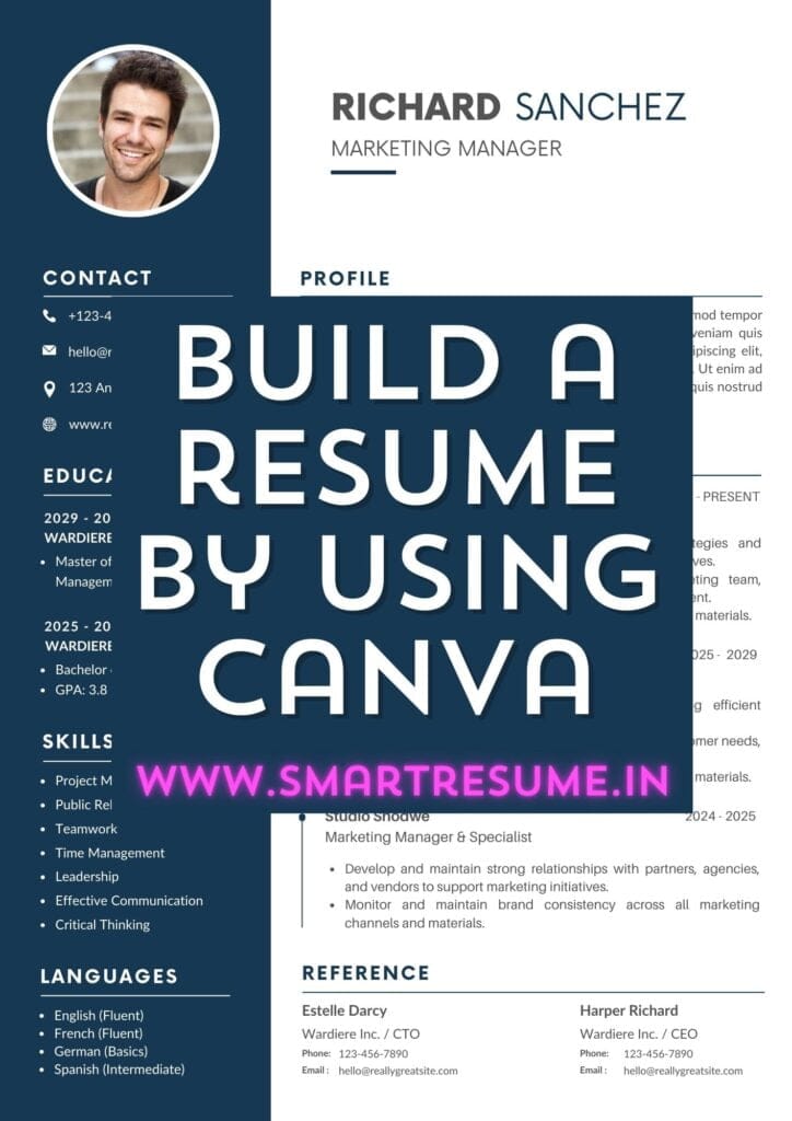 Build Professional CV Resume using Canva