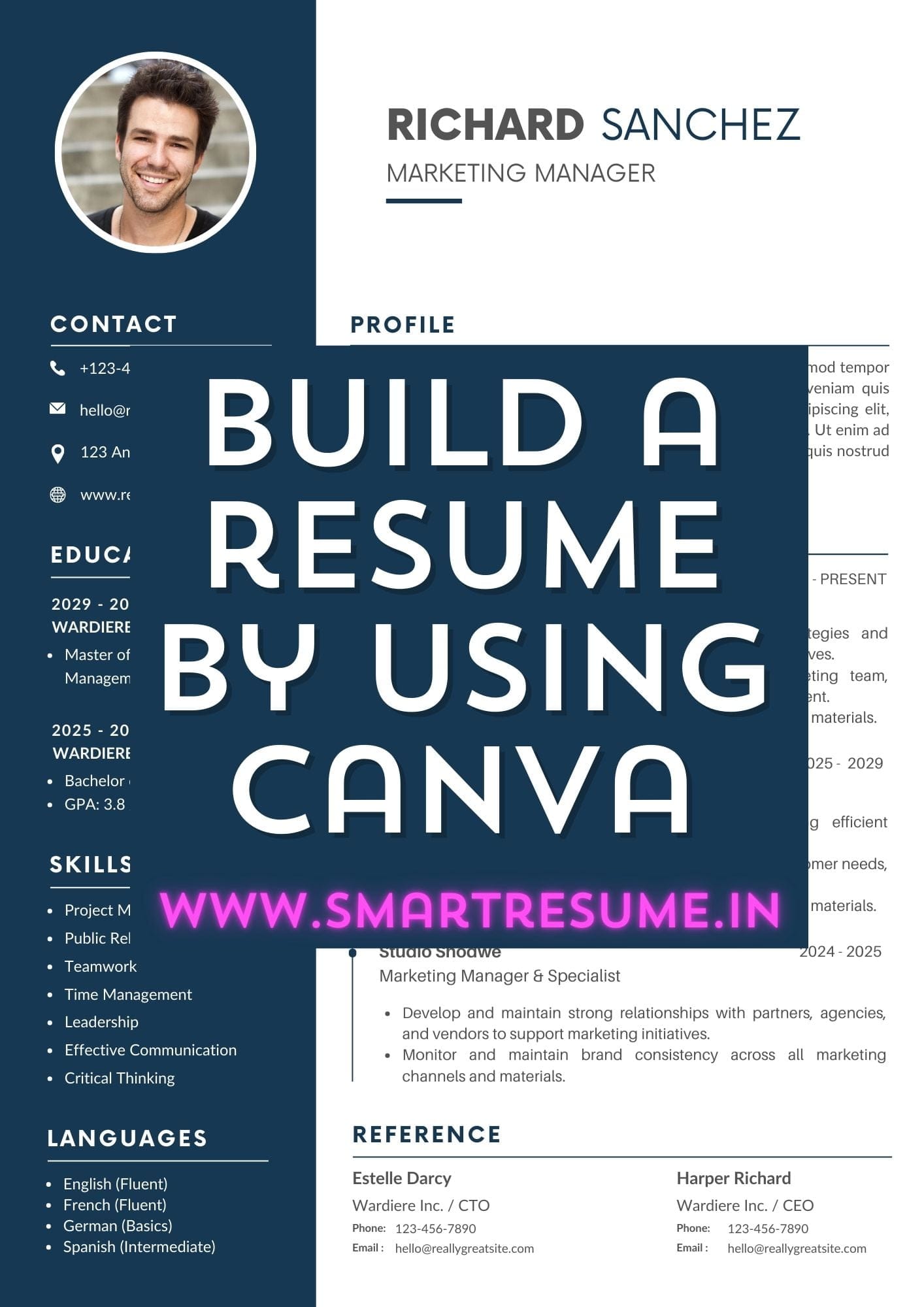 Blog 36 How to Build a Resume using Canva for free