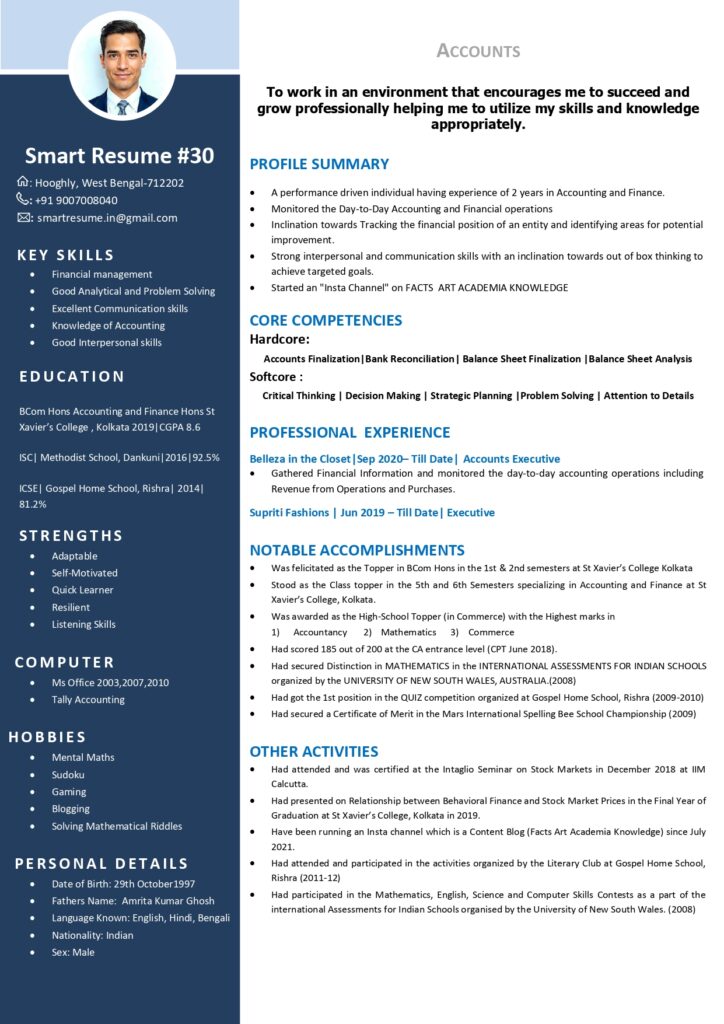 Resume Writing Service in Kolkata 27 Resume writing in Kolkata