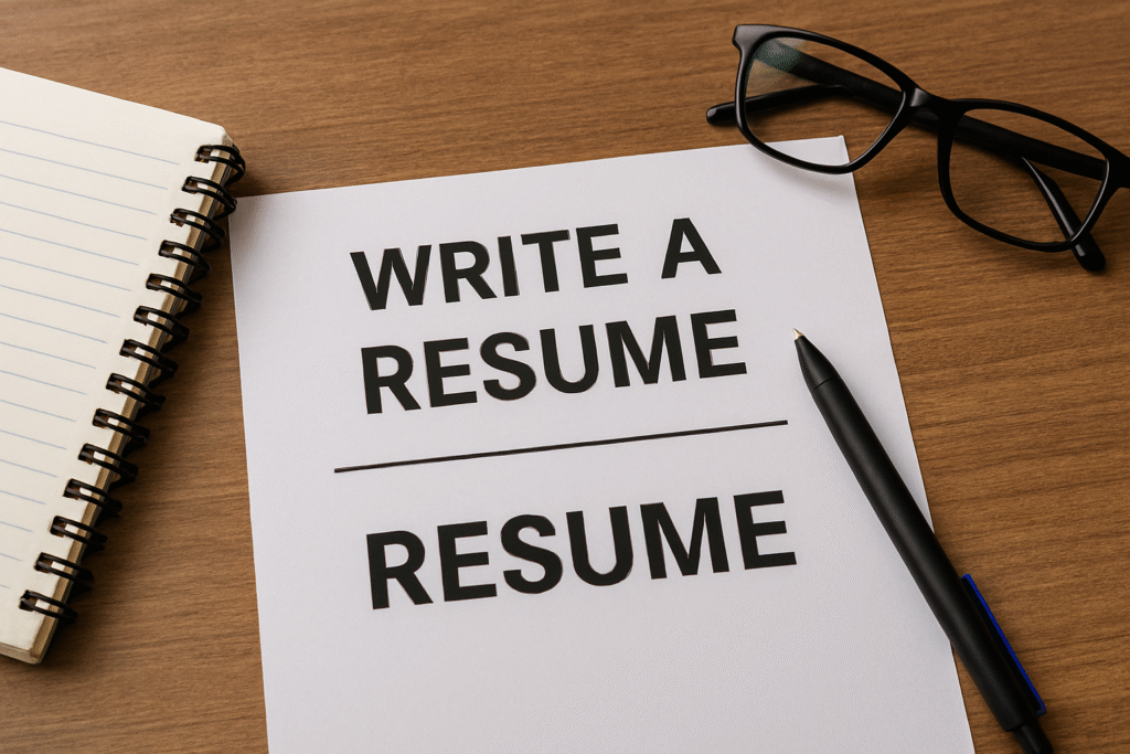 write a resume