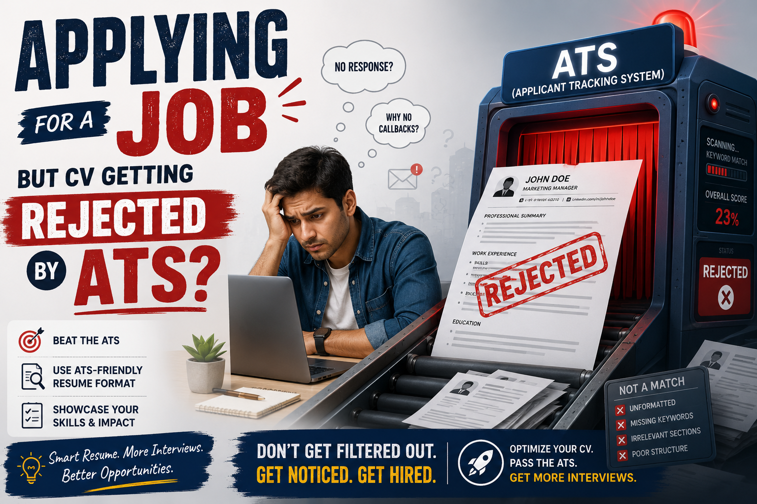 Applying for a Job but CV Getting Rejected by ATS?